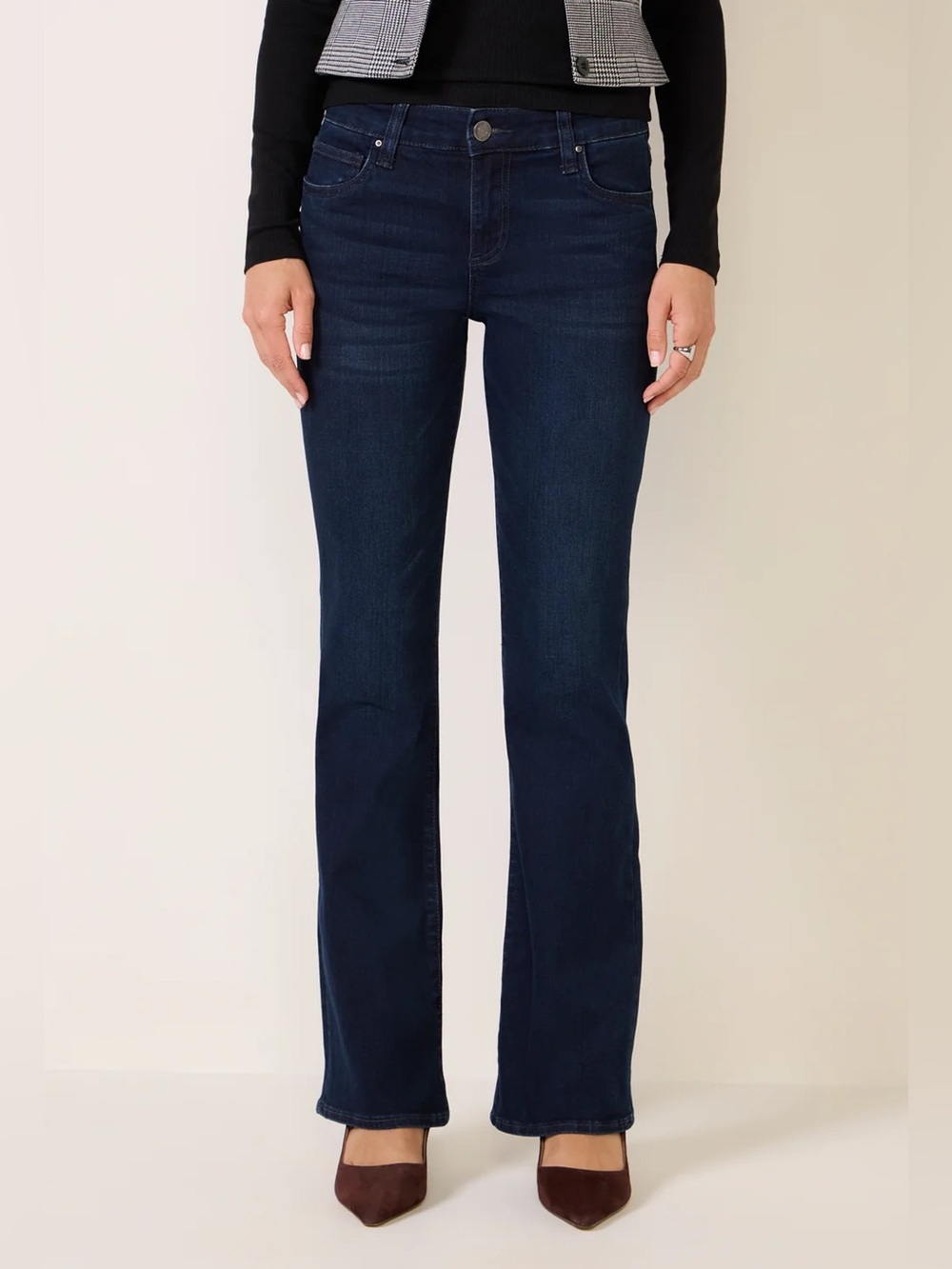 Kut Natalie Flare Color Leading Evereve Exclusive Size 4 EUC dark wash